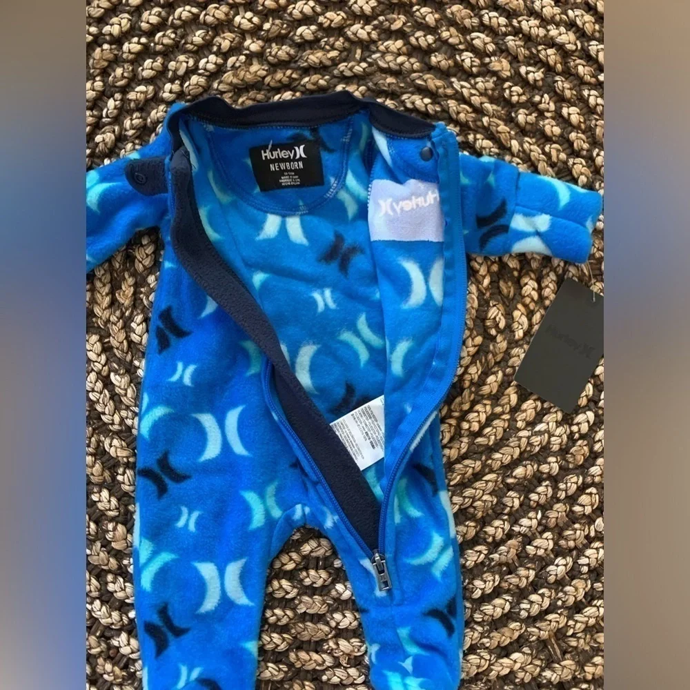 Hurley Newborn Footed Coverall